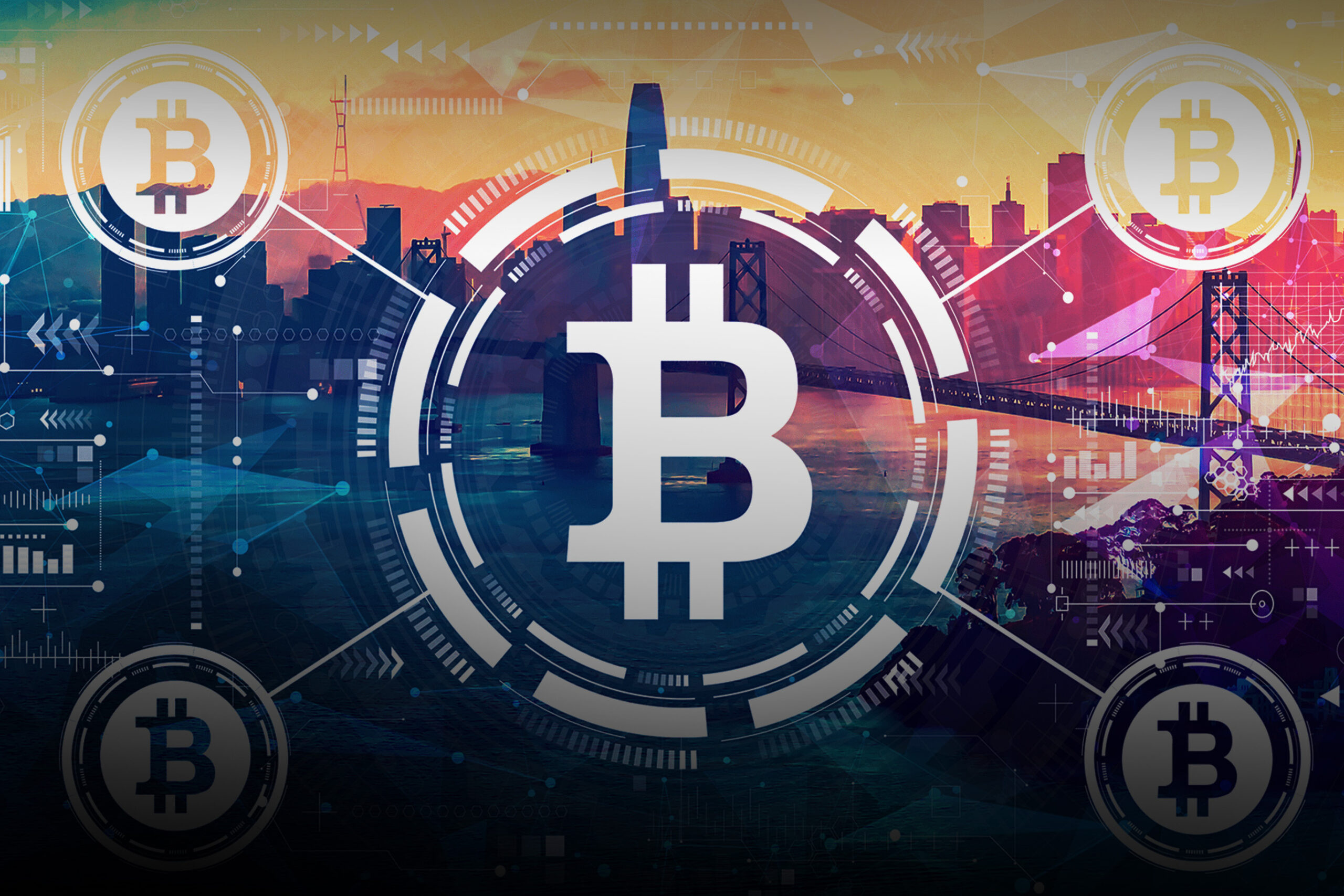Bitcoin stock image