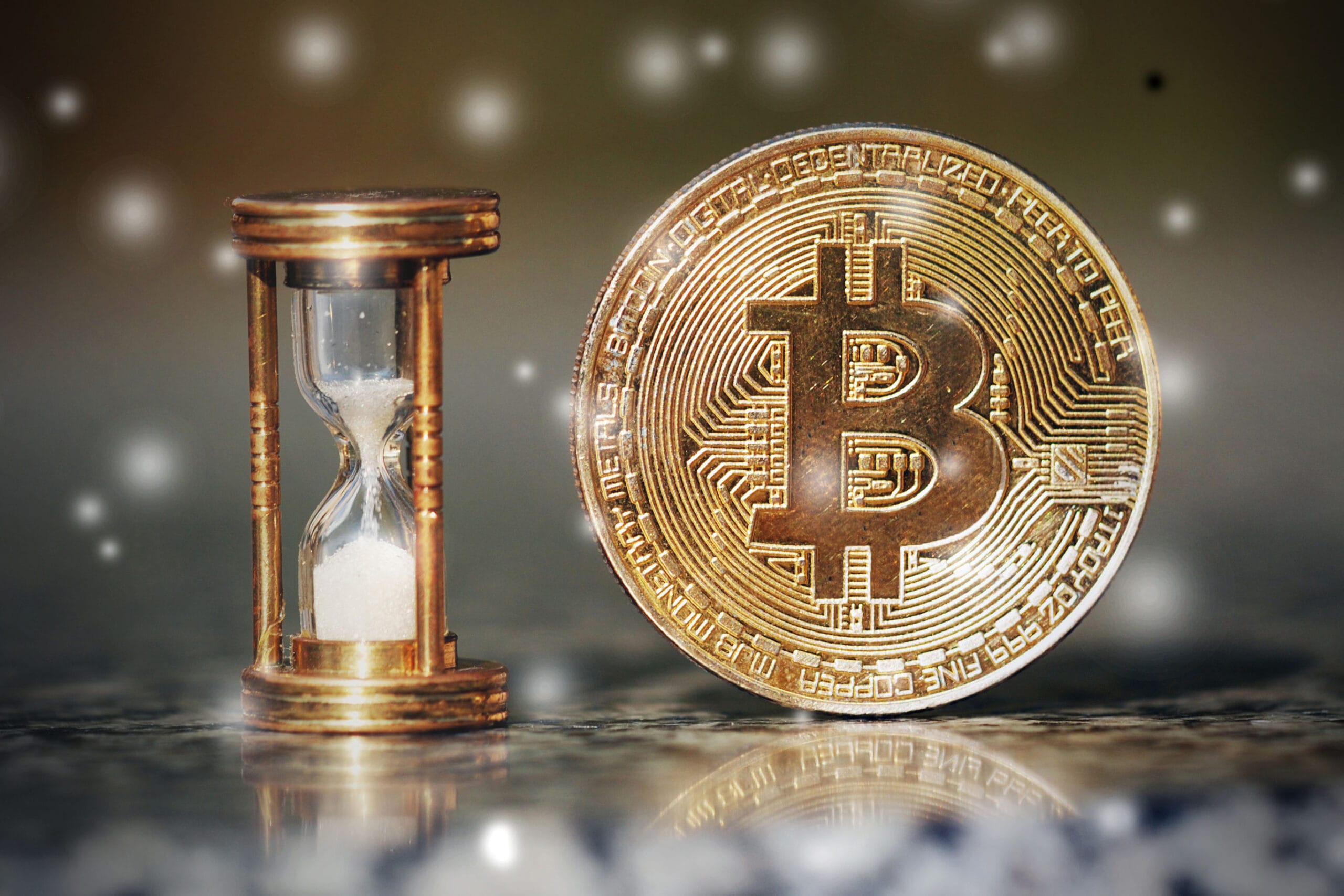 Bitcoin and hour glass